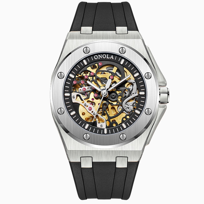 Uhr Skeleton Oak