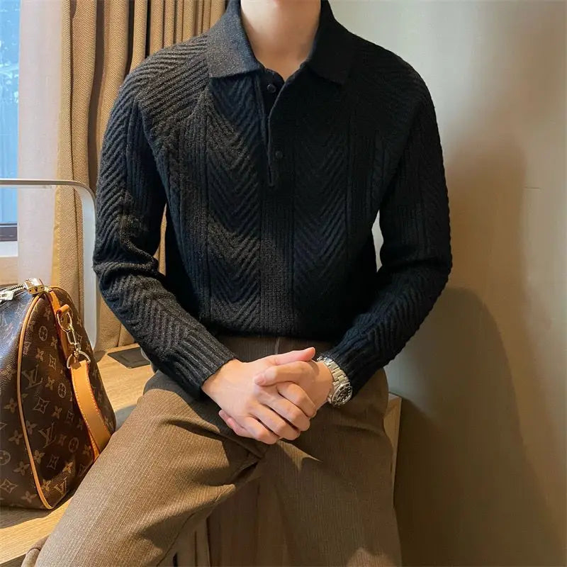 Zion – Langarmpullover mit Kragen